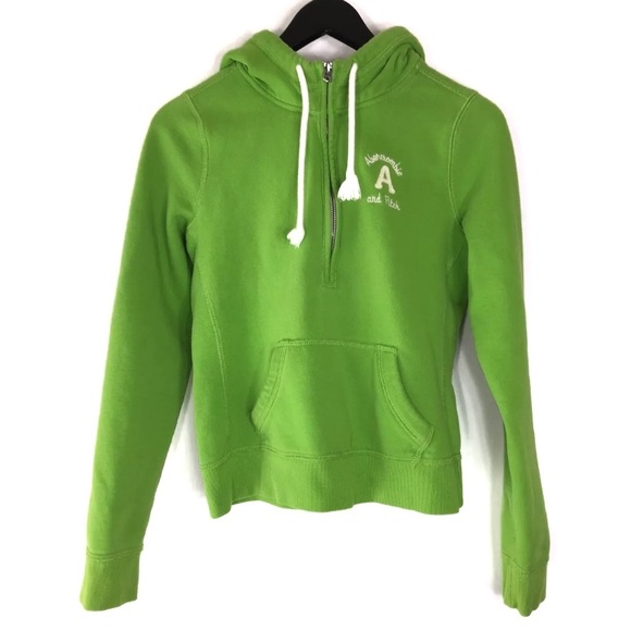 Abercrombie & Fitch Apple Green Sweatshirt Hoodie - Picture 2 of 8